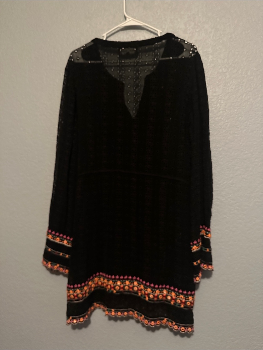 Revolve Hemant & Nandita Boho Embroidered Eyelet Dress - Picture 9 of 9